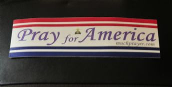 NCP-Pray for America Vehicle Sticker